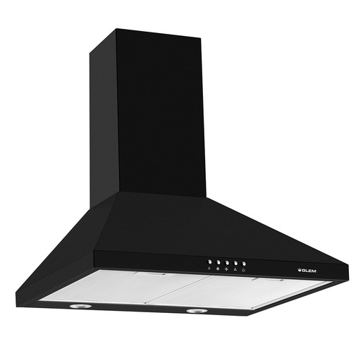 Image of Glem Gas GHP645BK cappa aspirante Cappa aspirante a parete Nero 498 m³/h