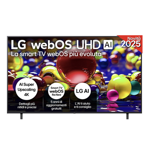 Image of LG UHD AI 75UA74006LB TV webOS Serie UA74 75'' 4K, ?7 Gen8, HDR10, 20W, 3 HDMI con Game Optimizer, Smart TV WebOS 2025