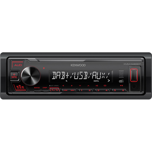 Image of Kenwood KMM-DAB307 Ricevitore multimediale per auto Nero 200 W