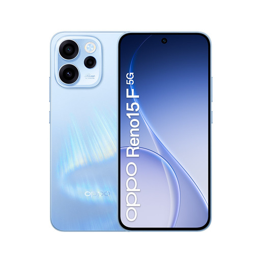OPPO Reno15 F 5G AI Smartphone, Tripla fotocamera 50+8+2MP, Selfie 50MP, Display 6.57'' 120HZ AMOLED FHD+, 6500mAh, RAM 8GB(Esp2GB/4GB/8GB)+ROM 256GB [Ve