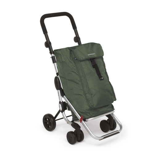 Image of Foppapedretti GO UP CARRELLO SPESA Oliva Borsa trolley