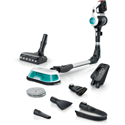 Image of Bosch Scopa elettrica lavapavimenti 2in1 Unlimited 7 ProHygienic Aqua Bianco