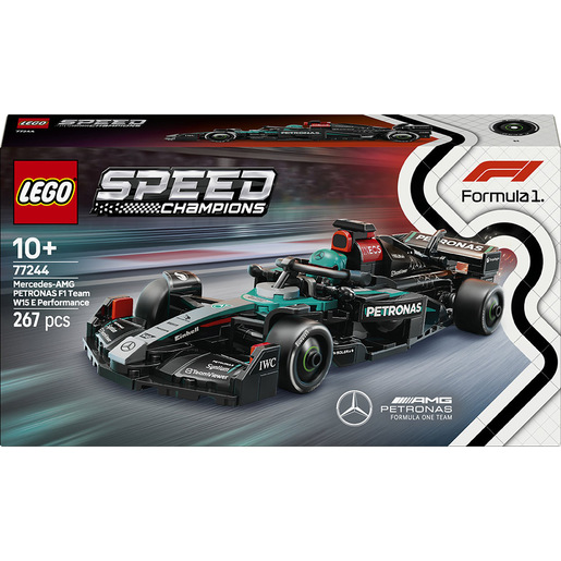 Image of LEGO Speed Champions 77244 Auto da Corsa Mercedes-AMG PETRONAS F1 W 15 Macchina Giocattolo da Collezione con Pilota, Bambini10+