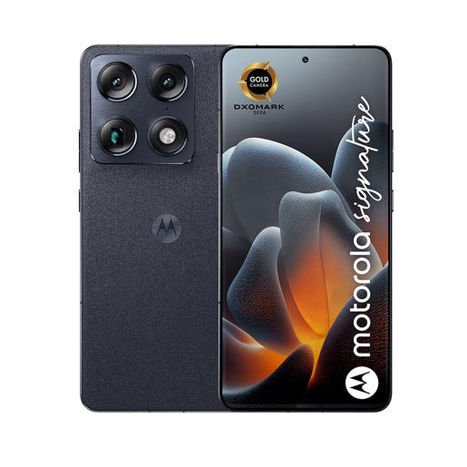 Image of Motorola signature 17,2 cm (6.8'') Doppia SIM Android 16.0 5G USB tipo-C 16 GB 512 GB 5200 mAh Blu scuro PANTONE Carbon