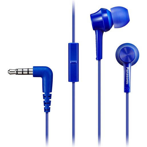Image of Panasonic Auricolari in-ear con cavo RP-TCM115E-A, Blu