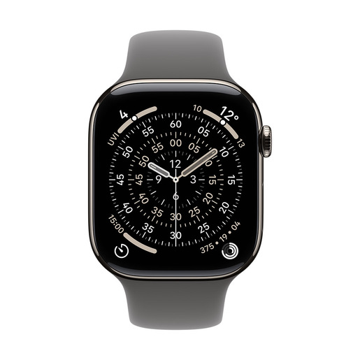 Apple Cinturino Sport grigio pietra (46 mm) - S/M