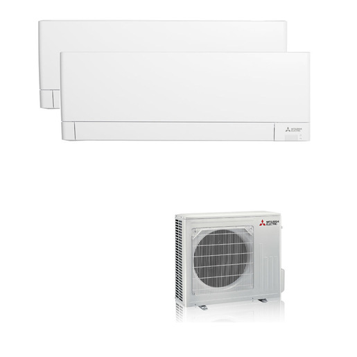 Image of Mitsubishi Electric MITKIT2-53AY9+12WF condizionatore fisso Climatizzatore split system Bianco