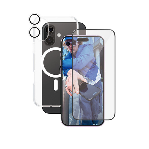 Image of PanzerGlass CARE Flagship 3-in-1 Bundle iPhone 16 Plus