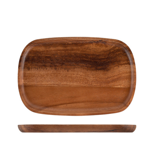 Image of H&H Lifestyle Piatto Acacia in legno forma ovale cm 18x27