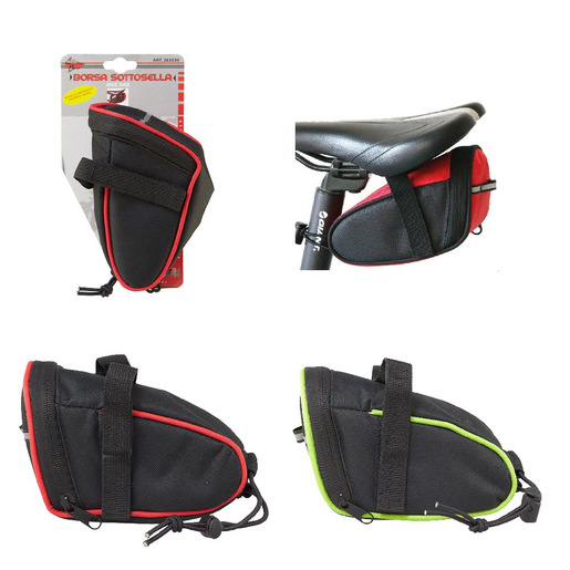 Rhütten 263530 Cestino e borsa per bicicletta Sella Borsa da bicicletta Tessuto Nero