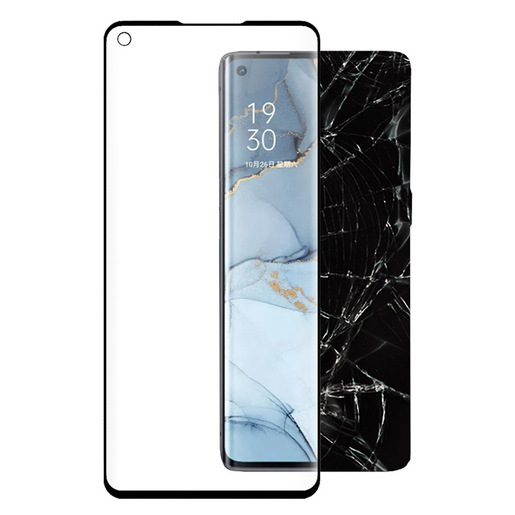 Image of Area Ultra tempered Glass per Oppo Find X2 Neo_Reno3 Pro 5G con copertura totale tono su tono
