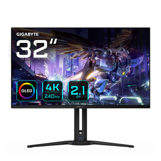 Image of GIGABYTE Monitor da gioco OLED AORUS FO32U2P da 32'' - 3840 x 2160 (UHD), 240Hz, 0,03ms, 250 cd/m², KVM, FreeSync Premium Pro, DisplayHDR True Black 40