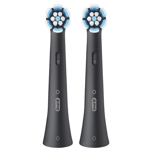 Image of Oral-B Testine di Ricambio iO Series Gentle Care Nere, Testine Rotonde Originali, per Gengive Sensibili, 2 Testine