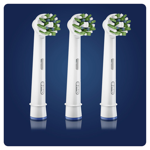 Oral-B CrossAction Testine Di Ricambio Con Tecnologia CleanMaximiser, Confezione Da 3 Pezzi