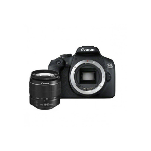 Image of Canon EOS 2000D + EF-S 18-55mm f/3.5-5.6 III Kit fotocamere SLR 24,1 M