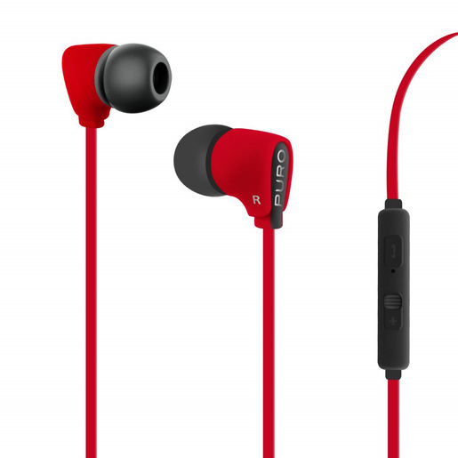 PURO Fine Cuffie Cablato In-ear Musica e Chiamate Rosso