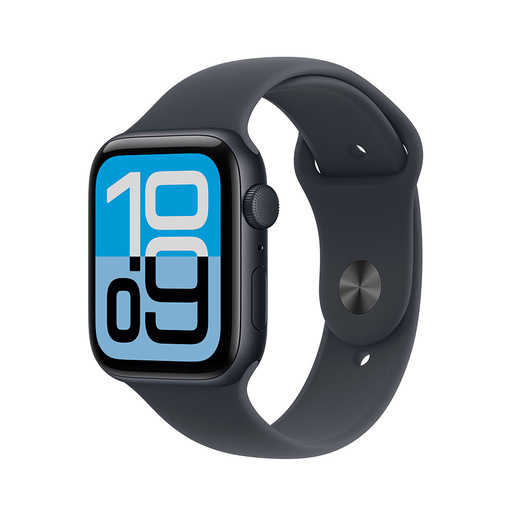 Image of Apple Watch SE (3nd generation) SE 3 GPS 44mm Cassa Alluminio Mezzanotte con Sport Band Mezzanotte - S/M