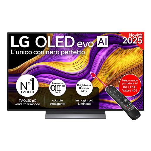 Image of LG OLED evo AI OLED48G56LS TV Serie G5S 48'' 4K, ?11 Gen2, Brightness Booster Max, 40W, 4 HDMI 165Hz, Smart TV 2025