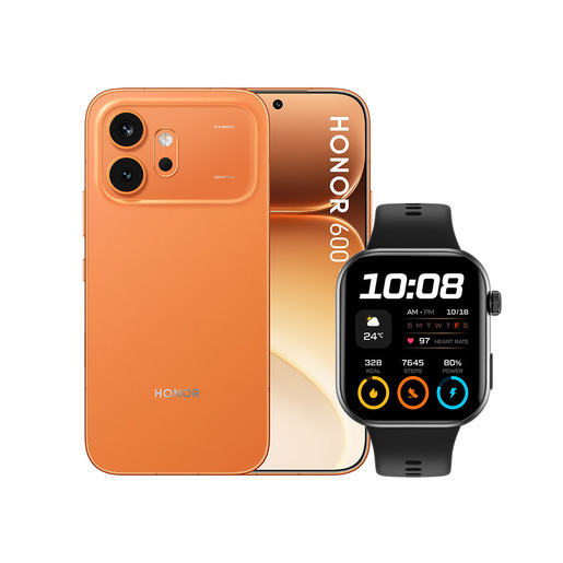Honor 600 + smartphone 16,7 cm (6.57'') Doppia SIM Android 16.0 5G USB tipo-C 8 GB 256 GB 6400 mAh Arancione