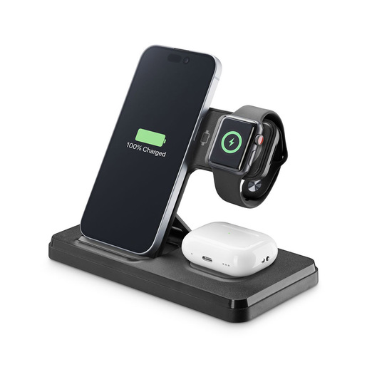 Image of Tech Pop Triple Station 3 in 1 Base di ricarica wireless 3in1 da 15W