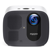 IRRADIO |Videoproiettore Smart con Google ANDROID TV, 5.000 Lumen, Risoluzione Full HD 1080p e Supporto Ultra HD 4K, Proiettore con Tecnologia LCD e illuminazione a LED, Colore Nero-image