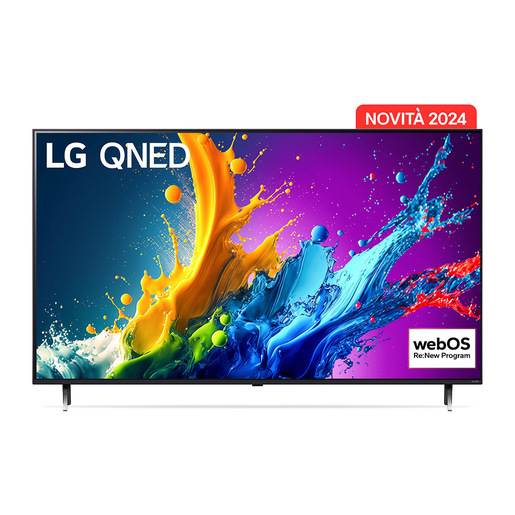 Image of LG QNED AI 55 pollici Serie QNED80 55QNED80T6A, TV 4K, 3 HDMI, SMART TV Televisore 2024 cod015