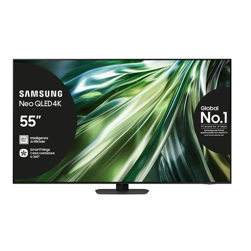 Image of Samsung Smart TV 55'' QE55QN90DATXZT Neo QLED 4K Mini LED Titan Black 2024, Processore NQ4 AI GEN2, Tecnologia Quantum Matrix, Neo Slim Design, Dolby A