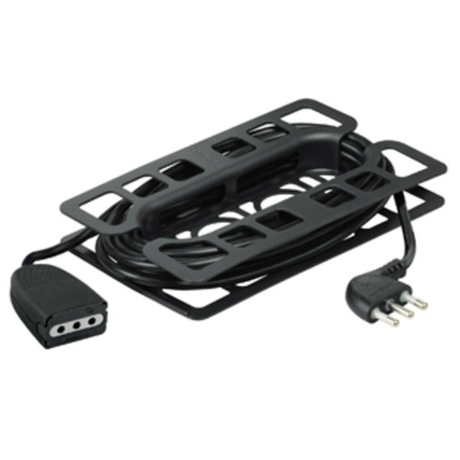 Image of bticino 2537N 1AC outlet(s) 5m Nero prolunghe e multiple