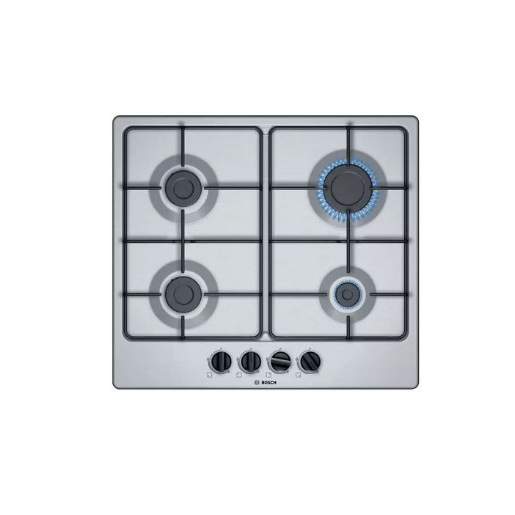 Image of Bosch Serie 4 PGP6B5B86 piano cottura Acciaio inossidabile Da incasso 60 cm Gas 4 Fornello(i)