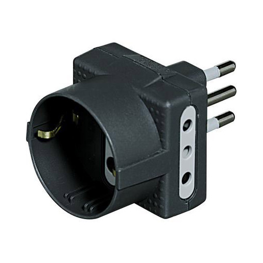 Image of bticino S3610G adattatore per presa di corrente Tipo L (IT) Antracite