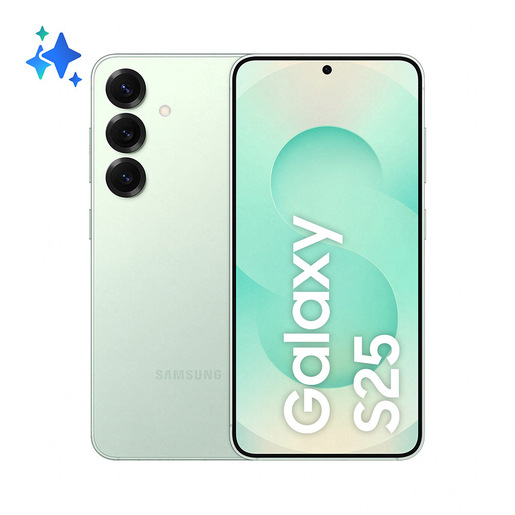 Image of Samsung Galaxy S25 Smartphone AI, Display 6.2'' FHD+ Dynamic AMOLED 2X, Fotocamera 50MP, RAM 12GB, 512GB, 4.000 mAh, Mint