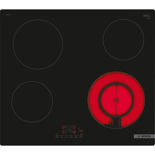 Bosch Serie 4 PKF611BB2E Piano cottura elettrico 60 cm Nero, senza profili