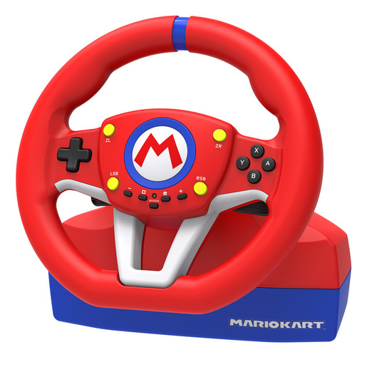 Image of Hori Mario Kart Racing Wheel Pro Nero, Blu, Rosso, Bianco USB Sterzo +