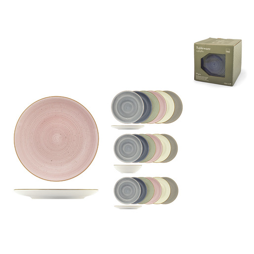 Pengo 1549600 servizio da tavola 18 pz Porcellane dure Multicolore