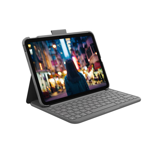 Image of Logitech Slim Folio Grigio Bluetooth QWERTY Italiano