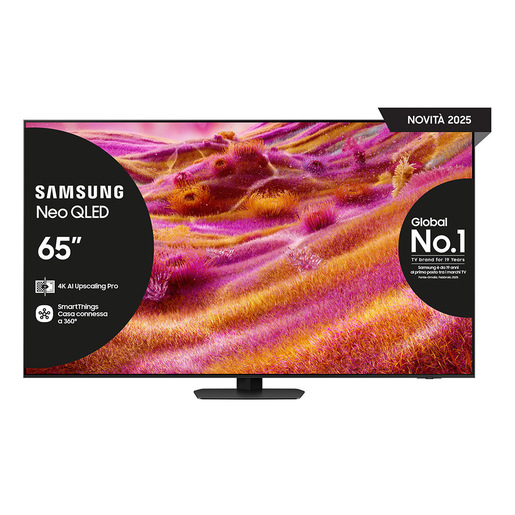 Image of Samsung Neo QLED AI TV 65'' QE65QN90FATXZT 4K Mini LED, Processore NQ4 AI Gen3, 4K AI Upscaling Pro, Motion Xcelerator 165Hz, Neo Quantum HDR+, Dolby Atm