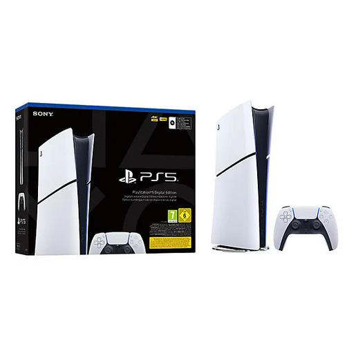 Image of Sony PlayStation 5 Digital Edition 825 GB Wi-Fi Nero, Bianco