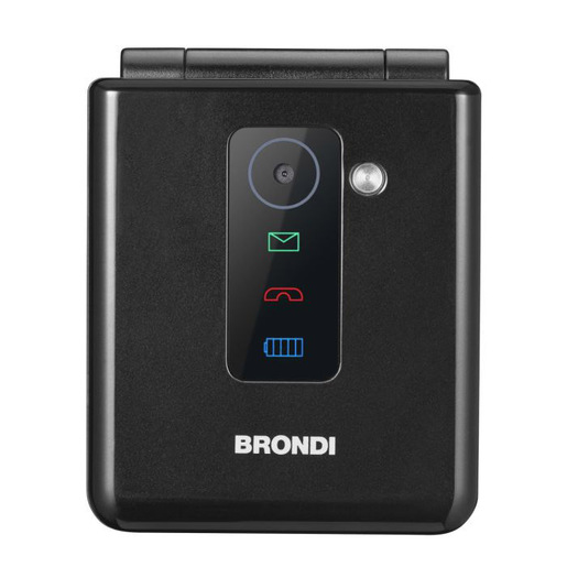 Brondi Flipper 6,1 cm (2.4'') Nero Telefono cellulare basico
