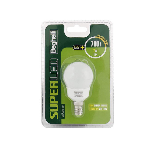 Image of Beghelli 56892BL Lampadina a risparmio energetico Bianco caldo 3000 K 7 W E14 F