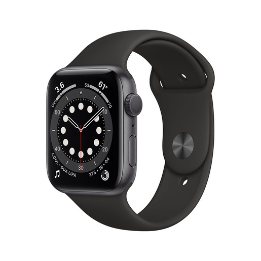 Image of Apple Watch Serie 6 GPS, 44mm in alluminio grigio siderale con cinturi