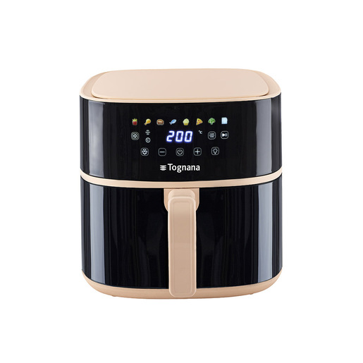 Image of Tognana Porcellane D2DFA05IRCH friggitrice Singolo 8 L Indipendente 2000 W Friggitrice ad aria calda Nero, Champagne