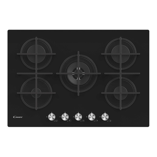 Image of Candy Moderna CVG74WPB Nero Da incasso 74.5 cm Gas 5 Fornello(i)