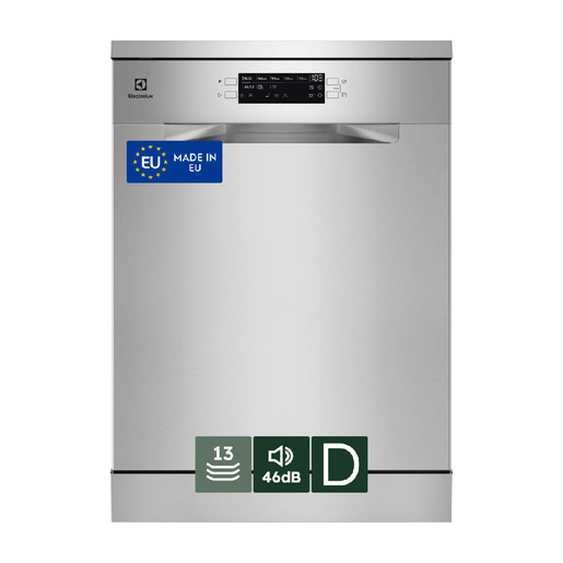 Electrolux Lavastoviglie Libera Installazione 60 Cm - Inox 13 Coperti Classe D 46 Dba ESA47300SX MADE IN EUROPE