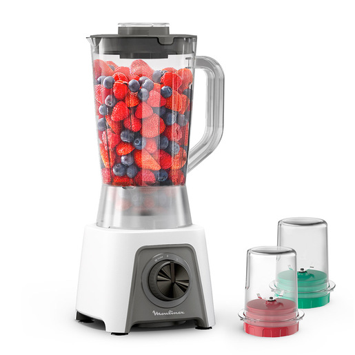 Image of Moulinex Blendeo+ Frullatore, capacità di 1,5 L, 450 W, incluso tritatutto e macinino LM2C3110