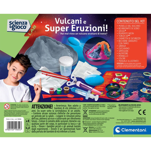Image of Clementoni Science & Jeu laboratoire VULCANI E SUPER ERUZIONI!