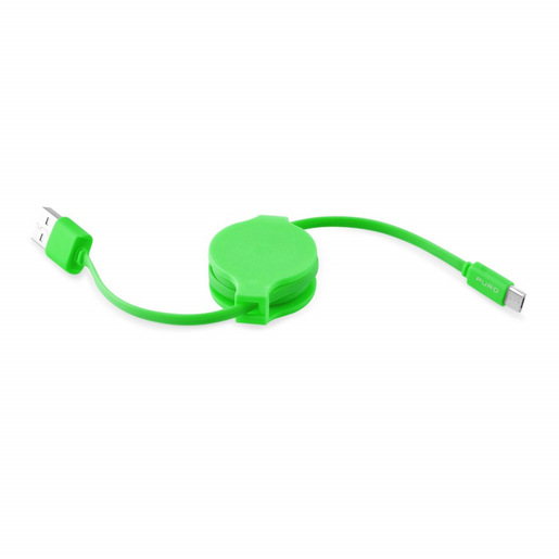 Image of PURO CMICRORTICONGRN cavo USB 1 m USB 2.0 USB A Micro-USB A Verde