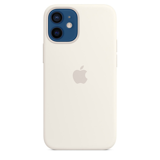 Image of Apple Custodia MagSafe in silicone per iPhone 12 mini - Bianco