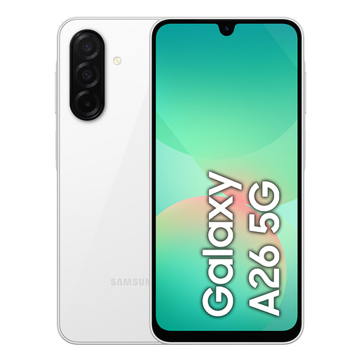 Image of Samsung Galaxy A26 5G, Smartphone con Funzioni intelligenti, Display Super AMOLED 6.7'', 8GB RAM, 256GB, Batteria 5.000 mAh, memoria espandibile, White