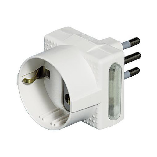 Image of bticino S3610D/F adattatore per presa di corrente Bianco