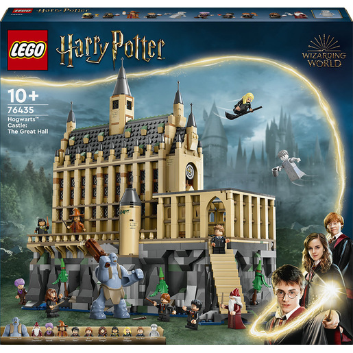 LEGO Harry Potter 76435 Castello di Hogwarts: Sala Grande, Giocattolo da Collezione con 11 Minifigure, Giochi per Bambini 10+